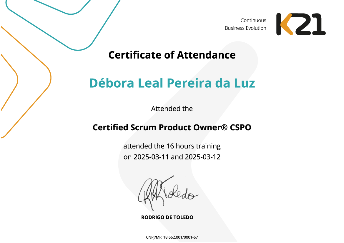Certificado K21
